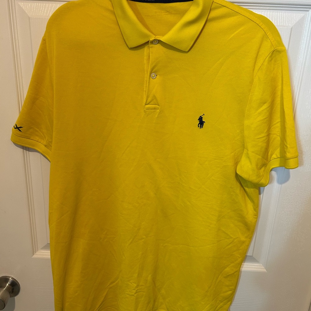 Polo by Ralph Lauren Men's Yellow Polo Shirt